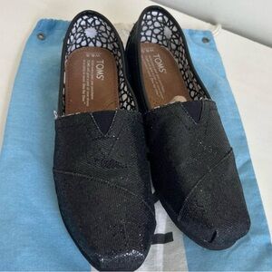 Tom’s Alpargata Black Glitter